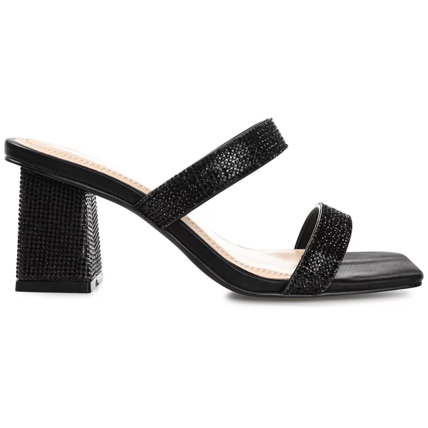Женские босоножки Shandee Tru Comfort Foam со стразами Journee Collection на блочном каблуке Journee Collection, белый