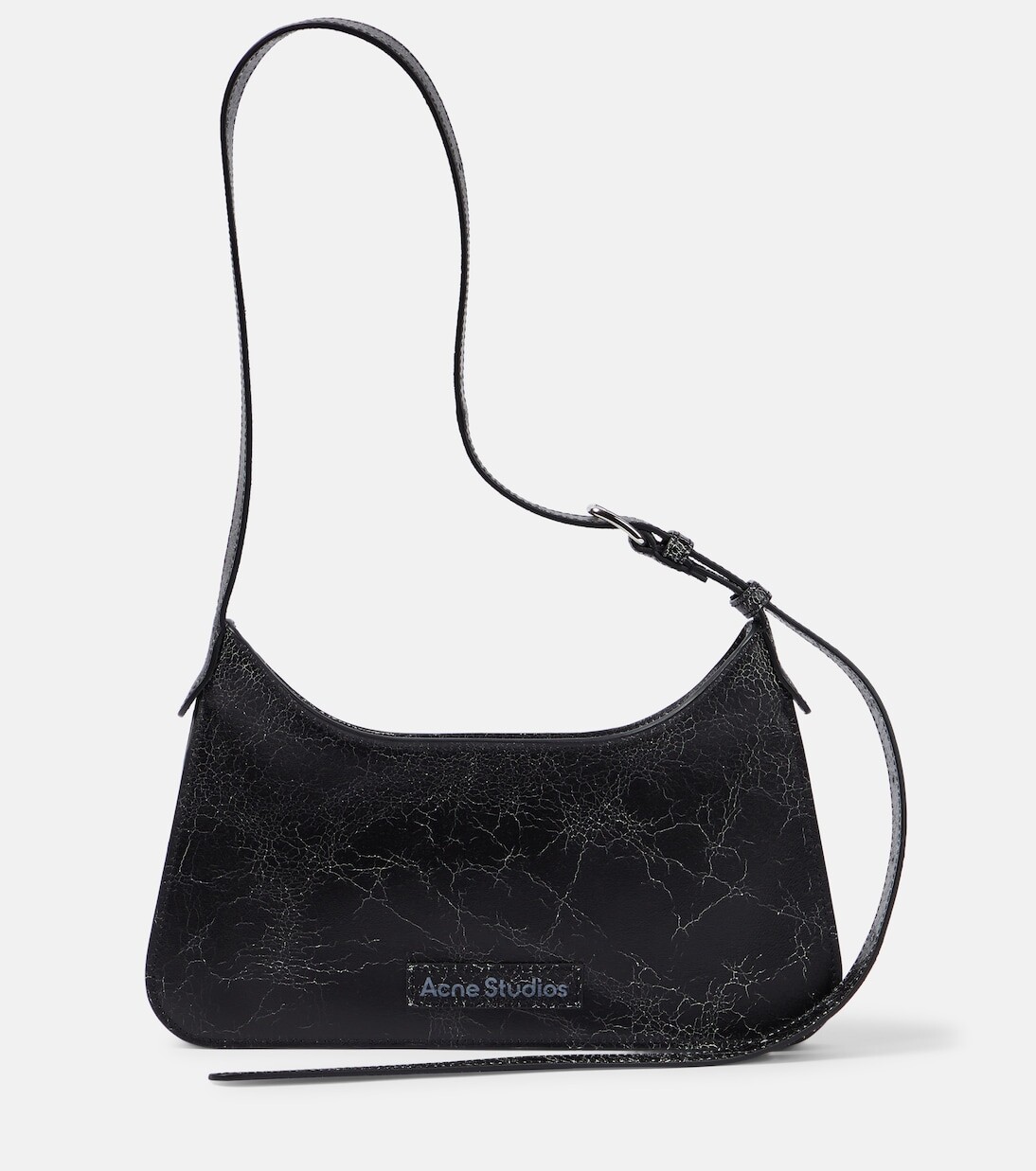 

Кожаная сумка через плечо plat mini Acne Studios, черный