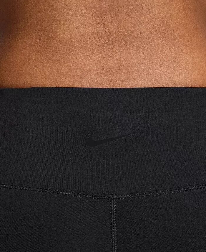 Женские велосипедные шорты с одной высокой талией и боковым карманом Nike, черный — фото 4
