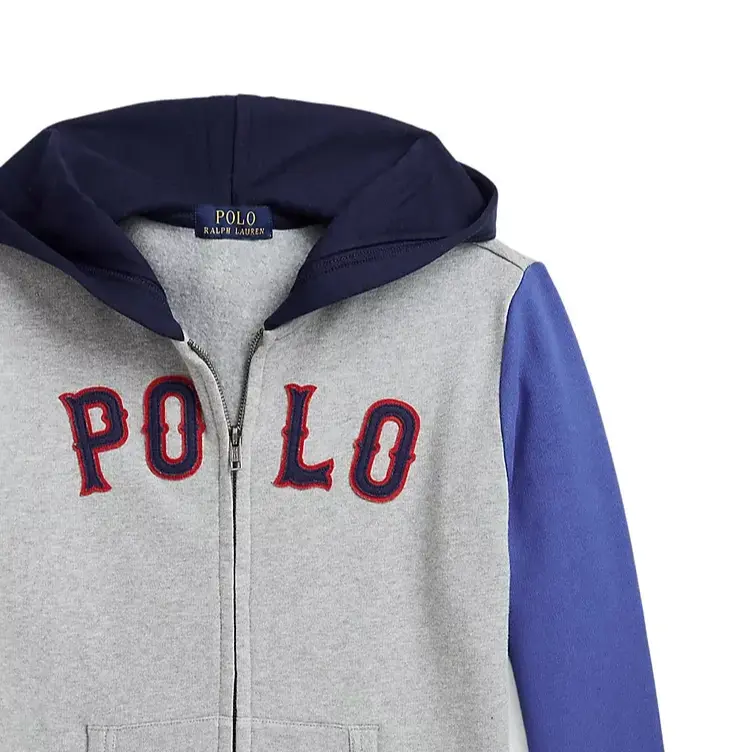 Толстовка fw25 детская Polo Ralph Lauren, серый — фото 4