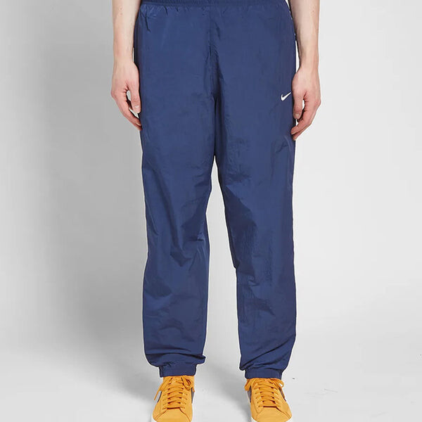 Брюки men's swoosh embroidered retro nylon sports pants/trousers/joggers blue Nike, синий — фото 3