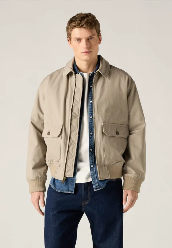 Куртка кортланд, джинсовая куртка Levi'S, Vintage Khaki