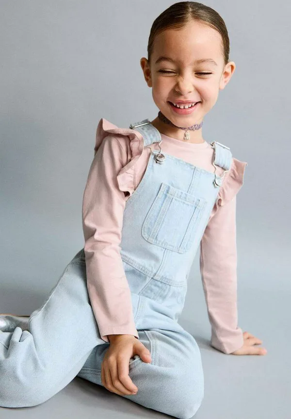 Детские комбинезоны для малышей Mango Kids, Light Blue — фото 2