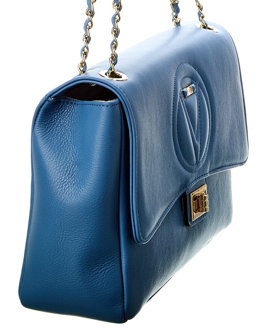 

Valentino by Mario Valentino Posh Signature Кожаная сумка через плечо, синий