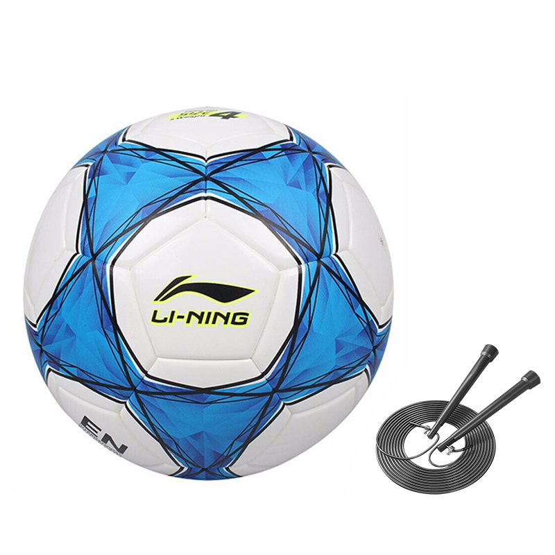 

LINING Размер 4 футбольный мяч TPU бесшовный термосклеивание Unisex синий белый