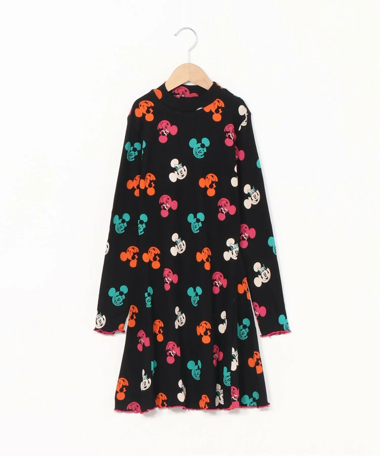 Платье с длинными рукавами и принтом Микки Мауса (100-150 см) Desigual, Gray/Black/2000