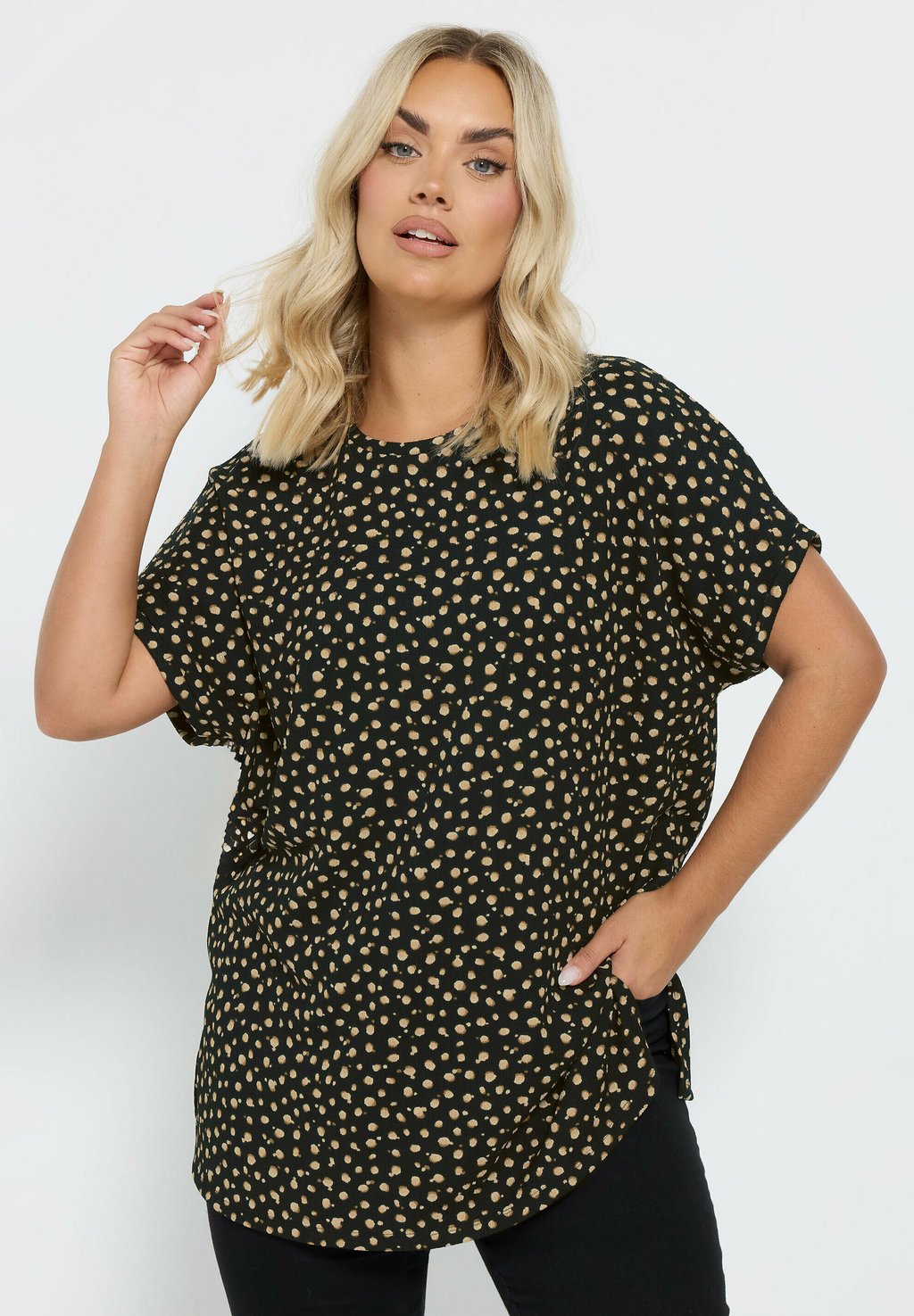 

Футболка с принтом SPOT SHORT SLEEVE Yours Clothing, антрацит