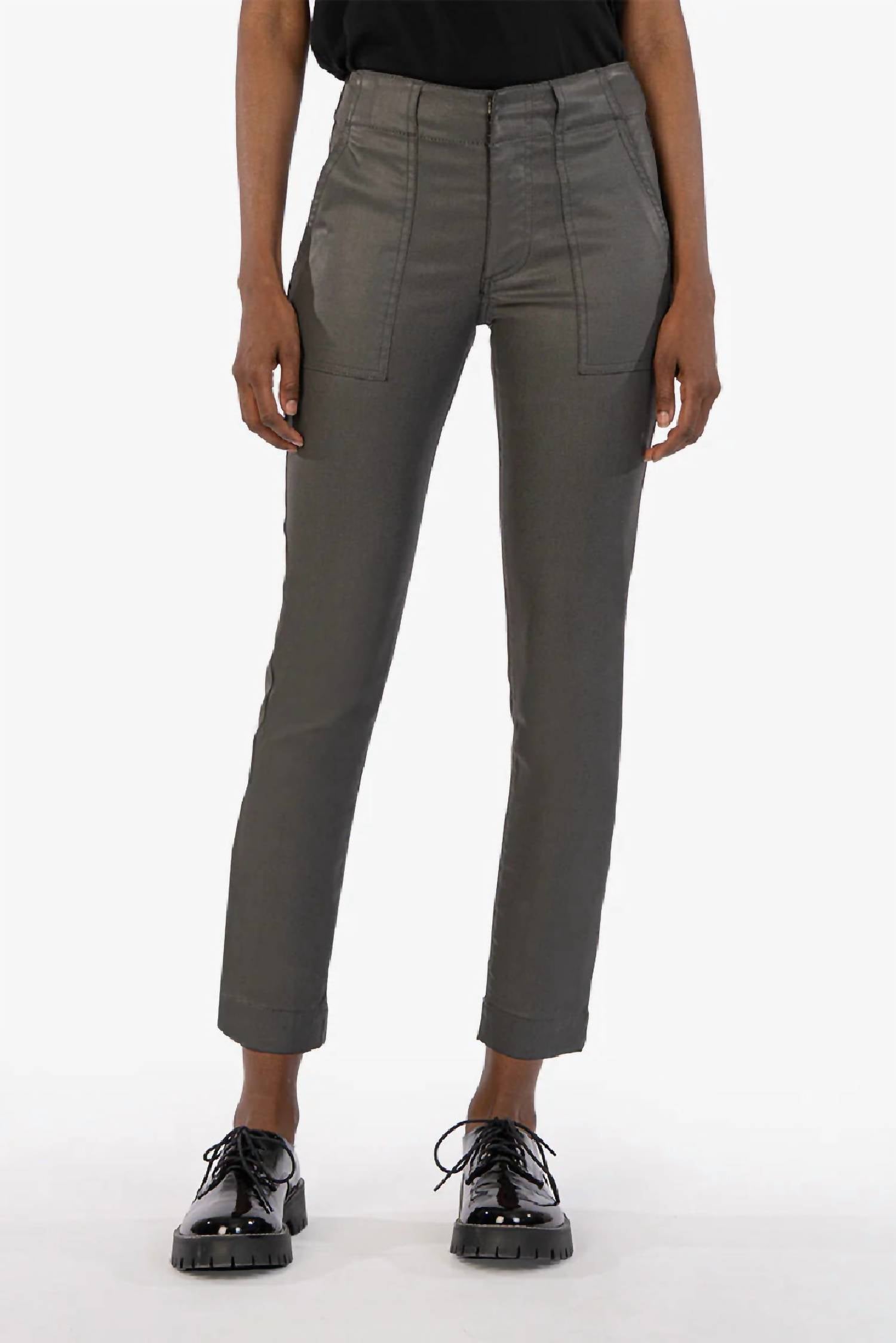 

Джинсы Reese Straight Leg серого цвета KUT FROM THE KLOTH