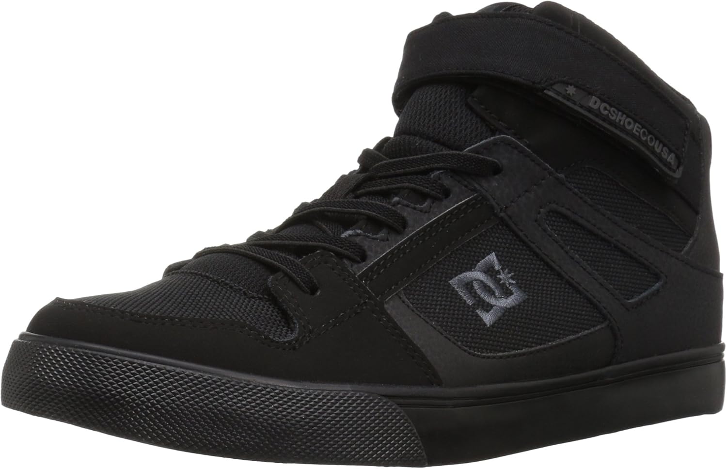 

Кроссовки DC Shoes для детей и подростков Pure High Top Ev с ремешком на щиколотке и эластичными шнурками, черный