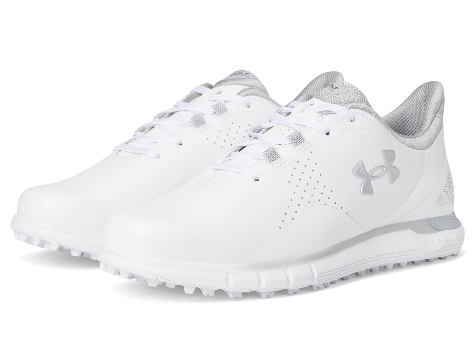 

Кроссовки Under Armour Drive Fade Spikeless, цвет White/White/Metallic Silver
