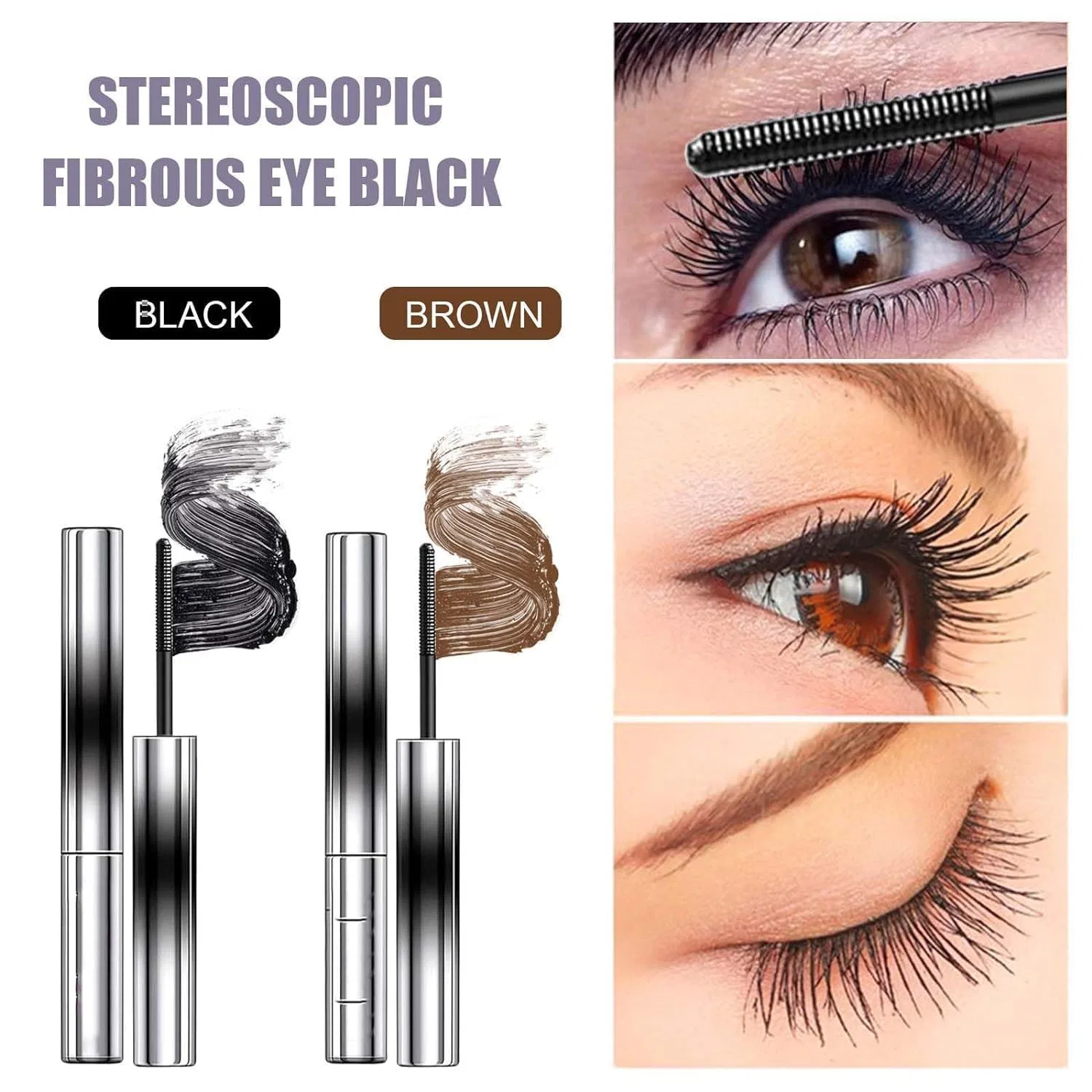 Тушь для ресниц Nour Iron Wand Mascara ‎Crtzha, 2 Black — фото 3