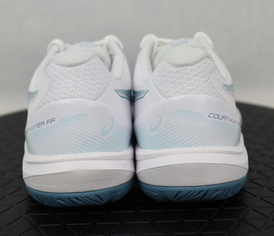 Мужские кроссовки для бадминтона «Court Hunter FF» от ASICS, 103 White/Saba Blue — фото 4