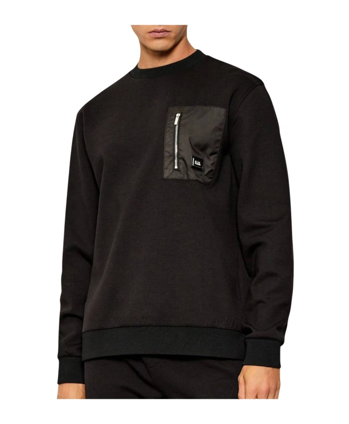 

Свитшот с круглым вырезом Karl Lagerfeld, черный