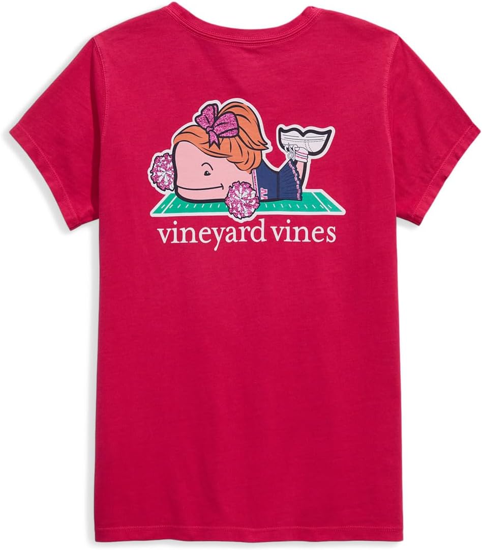 Футболка Vineyard Vines Kids Short Sleeve Pocket Tee, цвет Charm Pink — фото 2