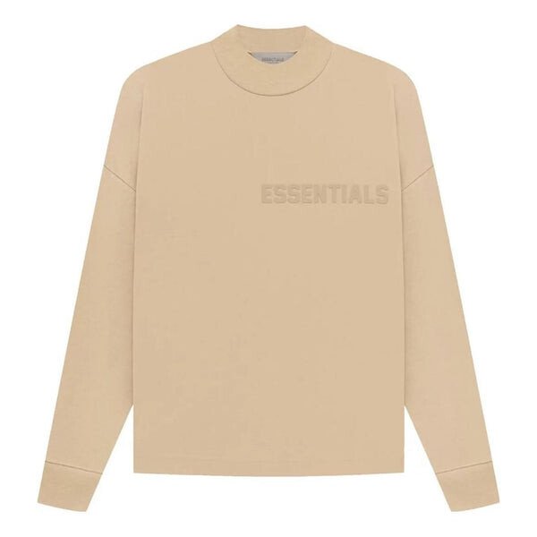 

Футболка ss23 long sleeve logo tee 'sand' Fear Of God Essentials, бежевый
