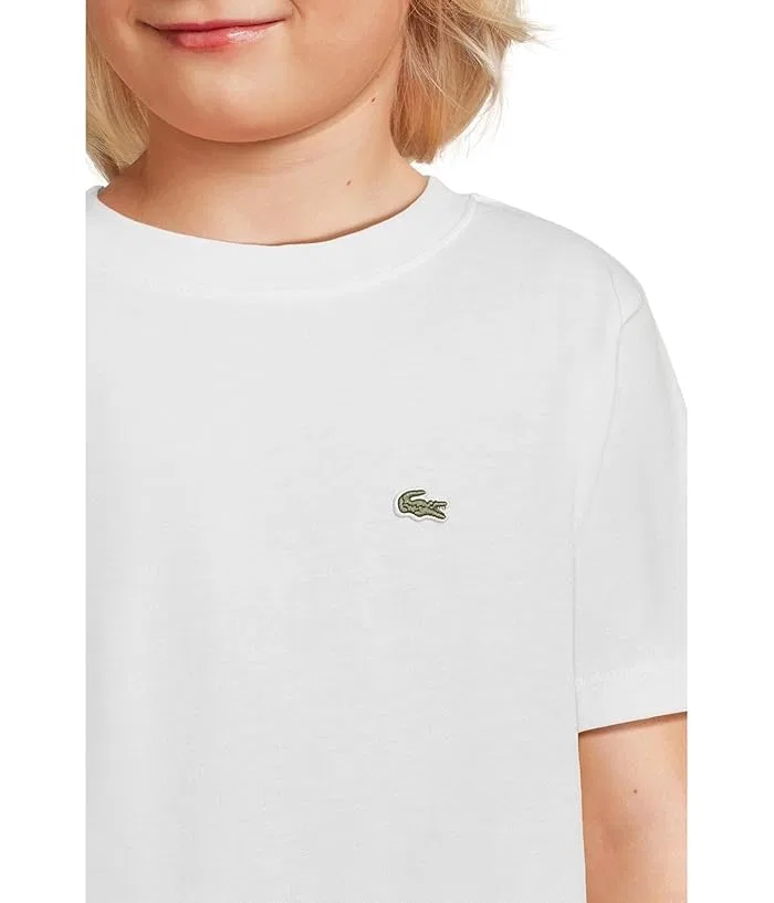 Футболка хлопковая Core Tee Lacoste Kids, Blanc — фото 3