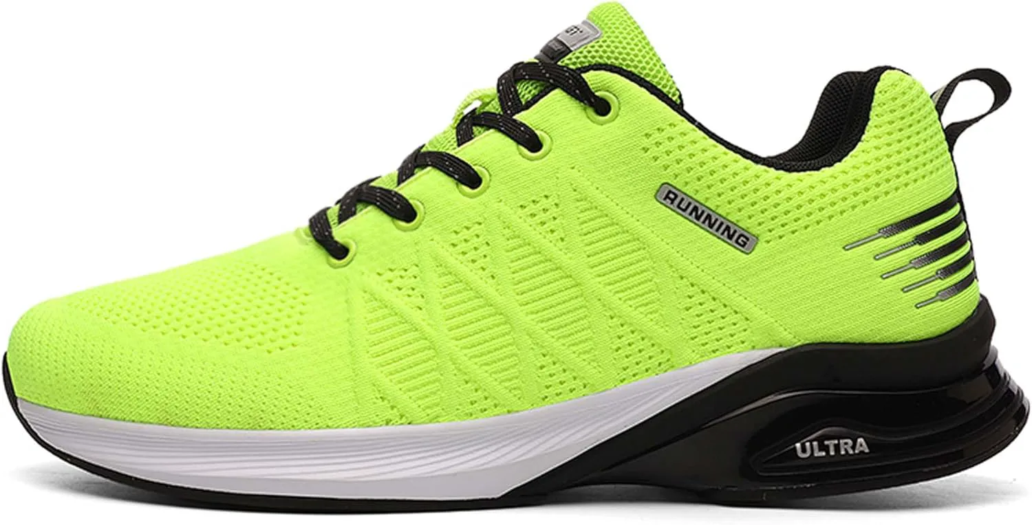 

Мужские спортивные кроссовки для бега, модные кеды, противоскользящие, дышащие, для бега по дороге, для бега в помещении и на улице, фитнес-тренеры, уличные кроссовки из сетки, спортивные теннисные обувь DZBAJRQM, зеленый