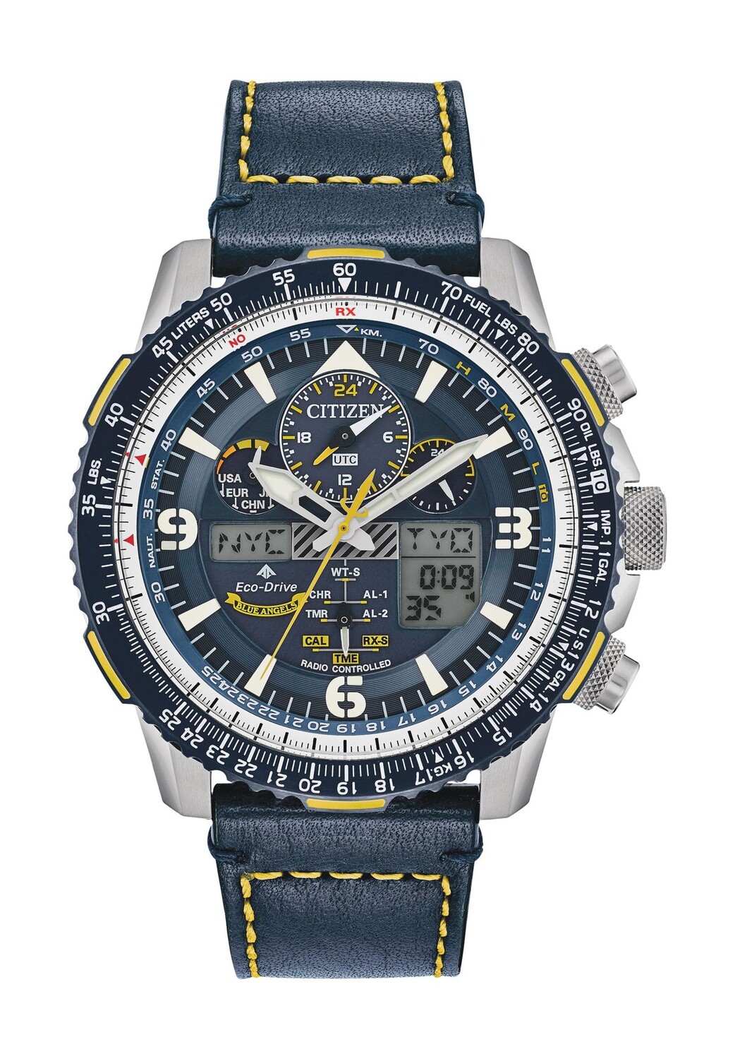 

Мужской радиохронограф JY8078-01L CITIZEN, цвет Silber Blau