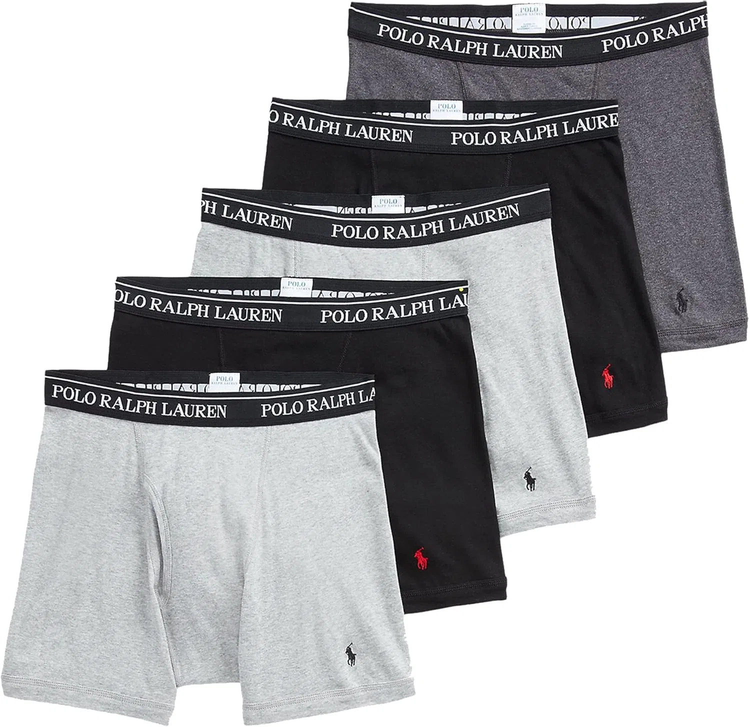 Боксеры классические POLO RALPH LAUREN, серые ассорти
