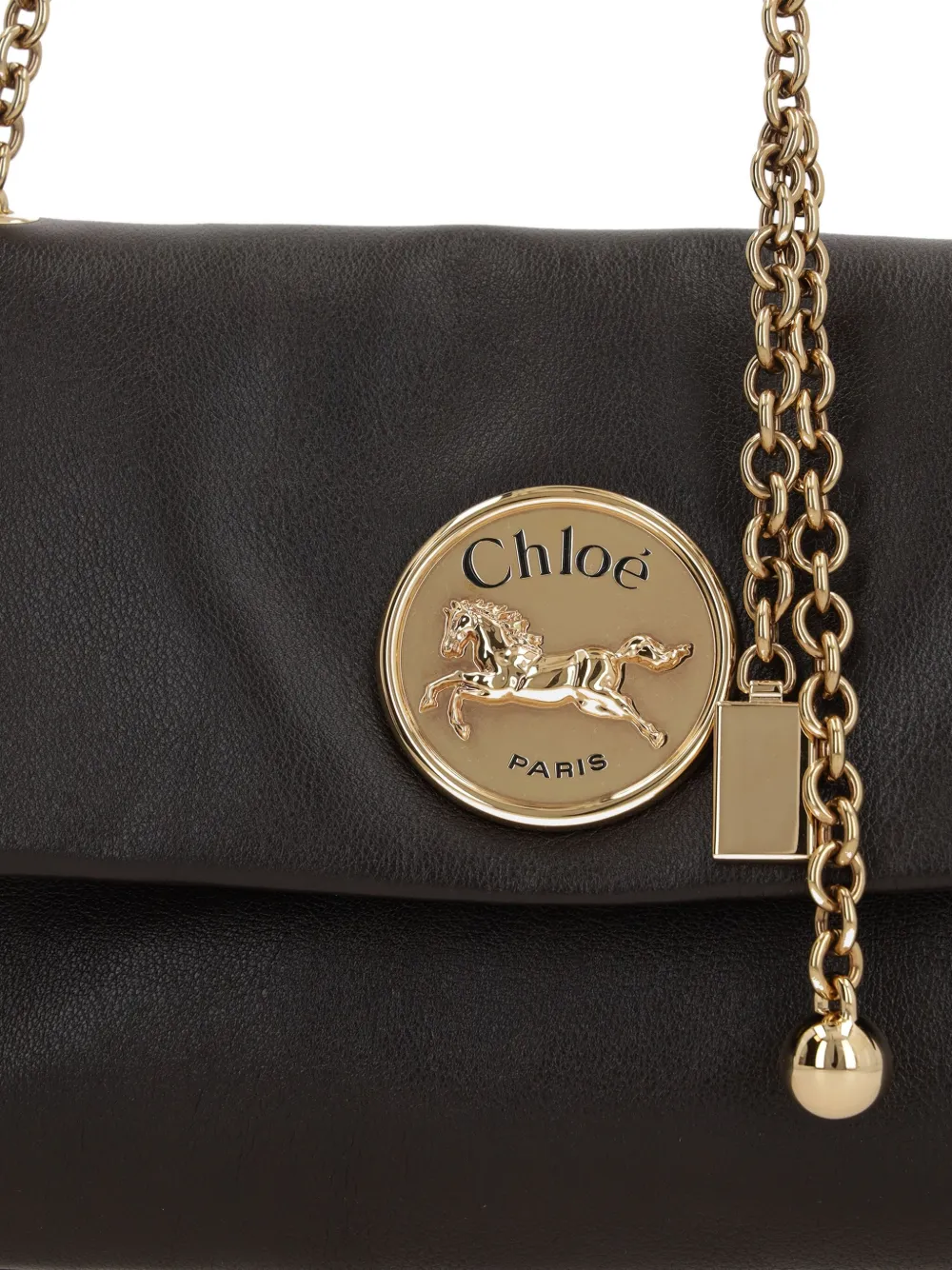 Сумка на плечо Heritage с цепочкой CHLOÉ, коричневый — фото 4