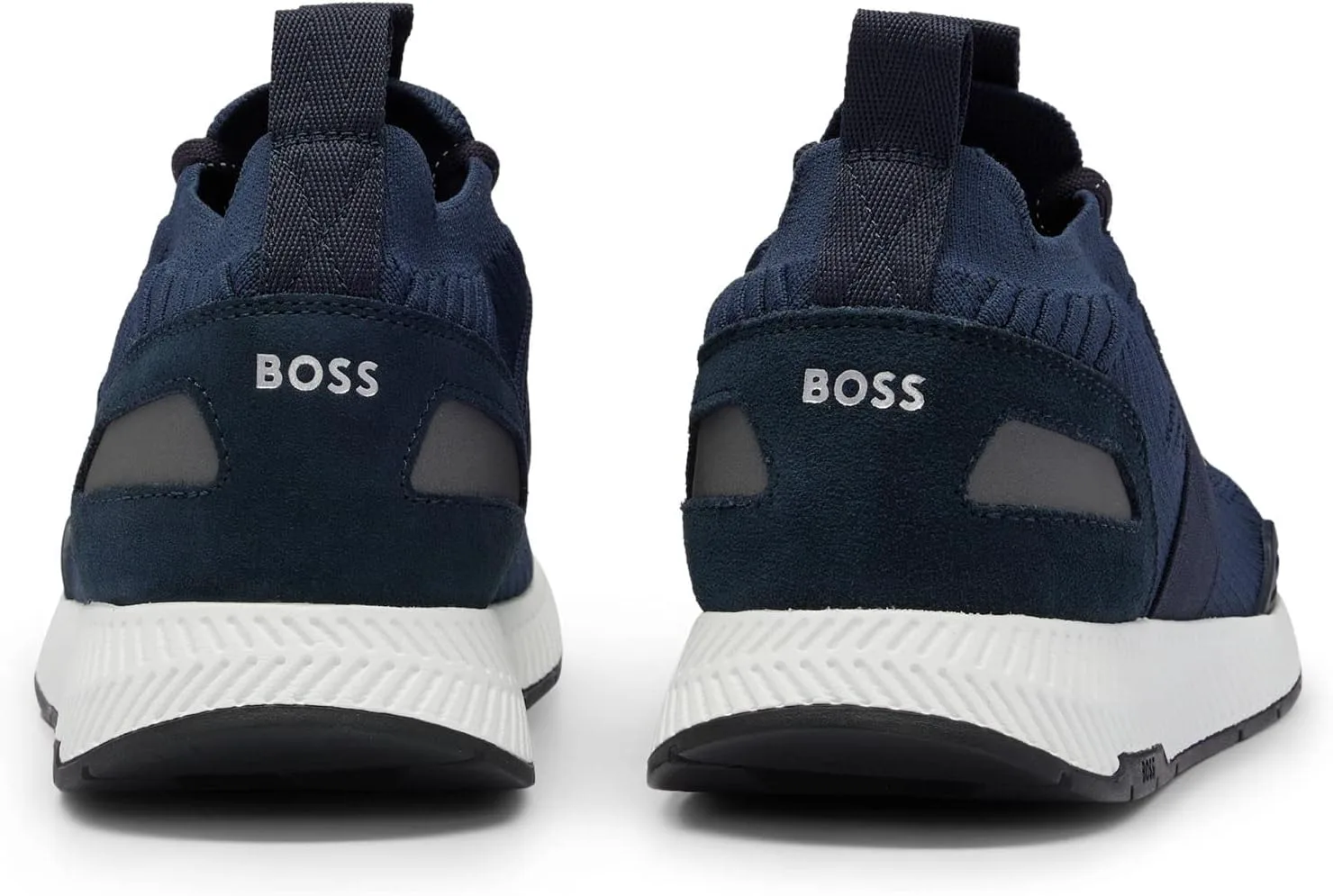 Мужские кроссовки BOSS с сетчатой смесью, темно-синий — фото 3