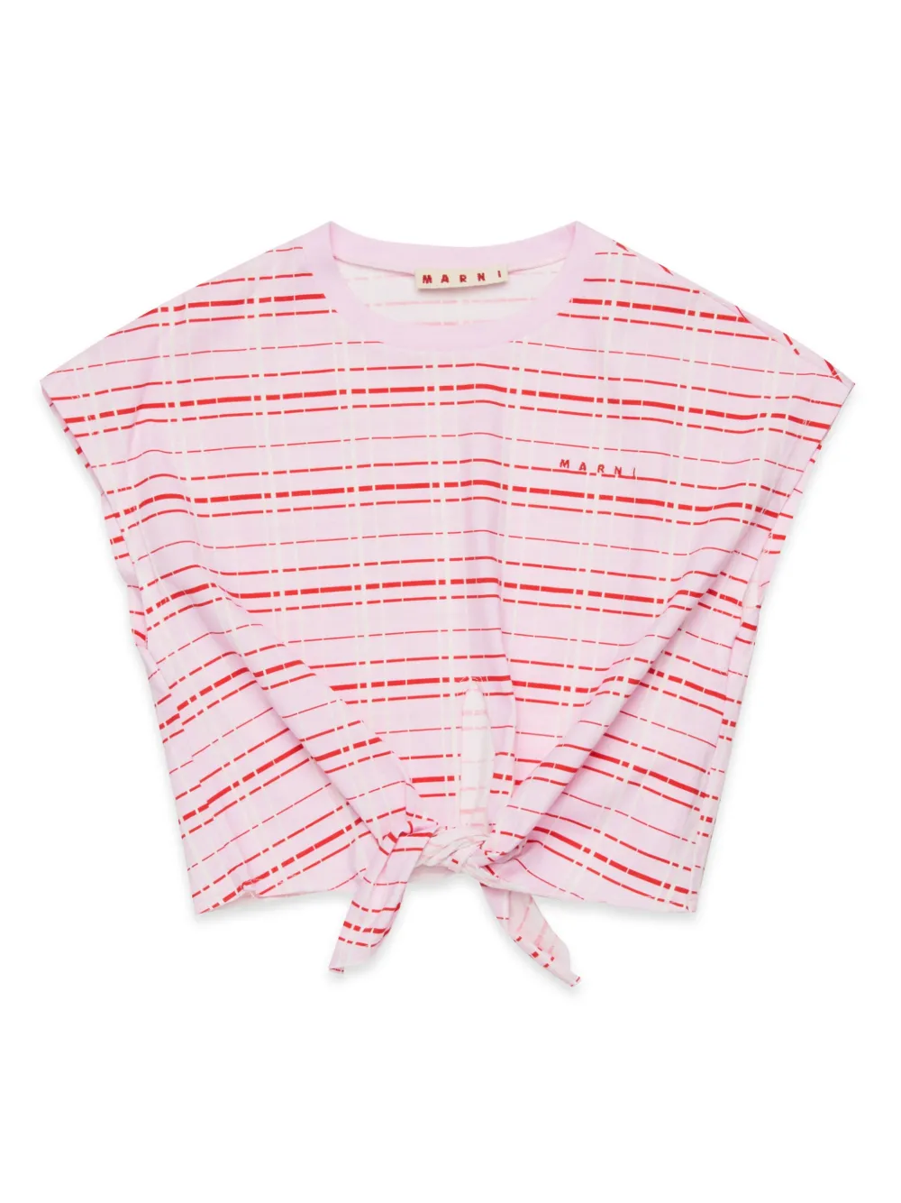 

Футболка в клетку Marni Kids, розовый