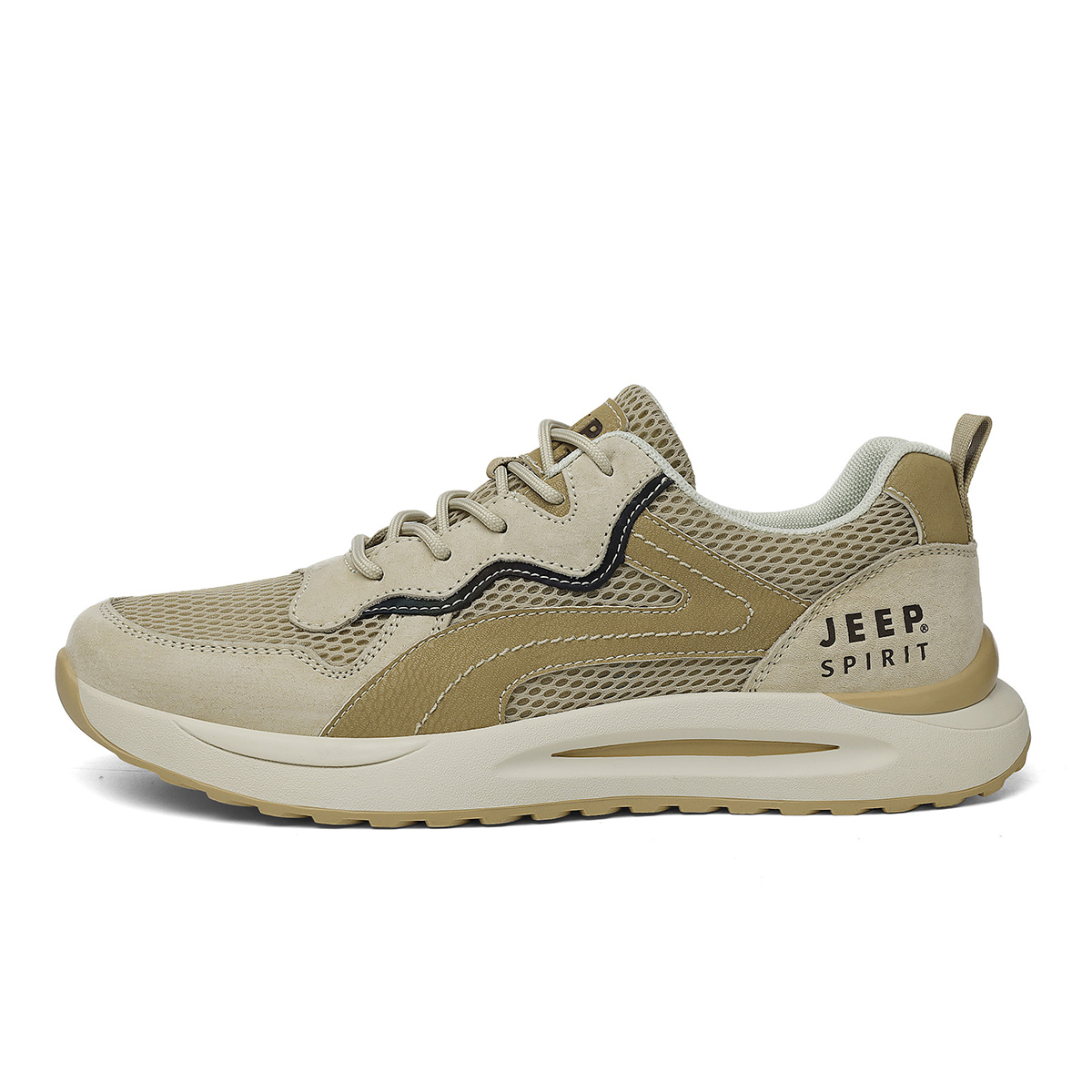 

Низкие повседневные кроссовки мужские JEEP SPIRIT, Khaki Upgraded[Genuine Leather Upper]