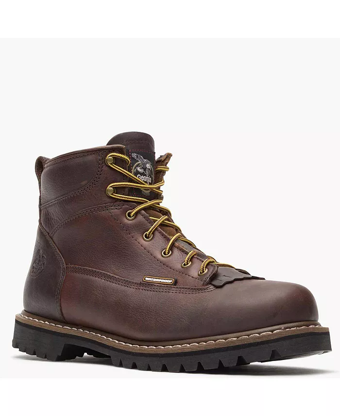 

Мужские водонепроницаемые рабочие ботинки Lace-to-Toe GEORGIA BOOT, коричневый