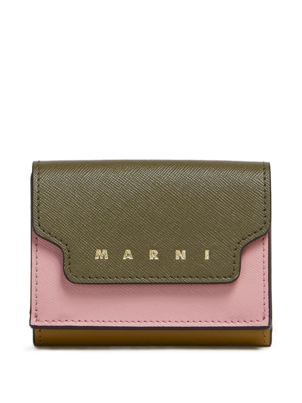 

Кошелек в стиле колор-блок Marni, зеленый
