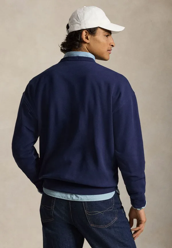 Свободная флисовая толстовка с графическим принтом Polo Ralph Lauren, Newport Navy — фото 3