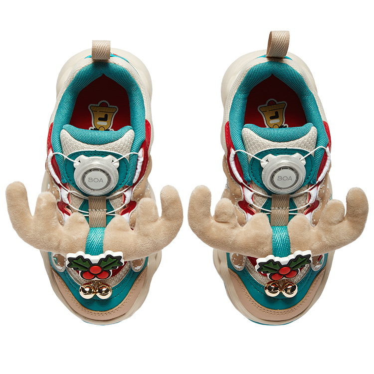 FILA KIDS Детские слипоны Pea Shoes Slip Resistant Low Top Kids Lifestyle Shoes в цвете Birch Brown для детей 3-7 лет — фото 4
