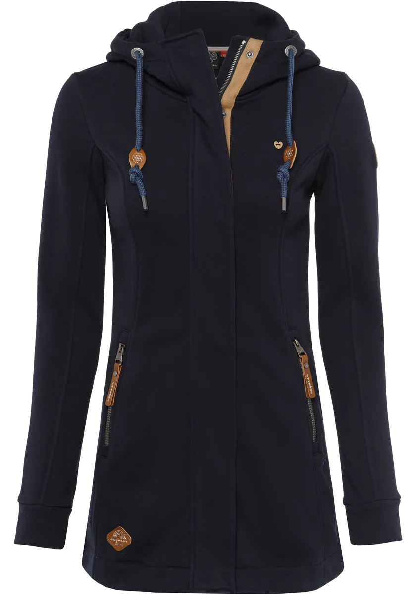 

Толстовка в стиле Ragwear "LETTY O", с декоративными нашивками из искусственной кожи, цвет Navy 2028
