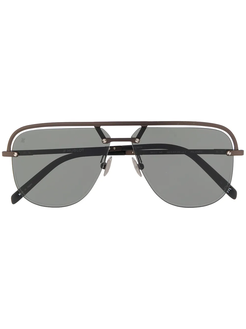

Солнцезащитные очки-авиаторы Hublot Eyewear, черный