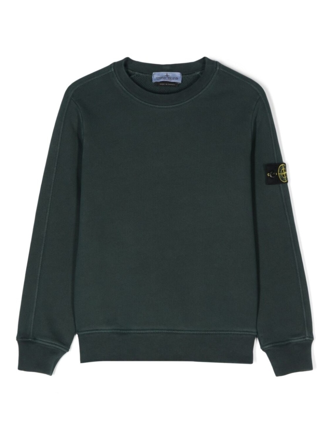 

Stone Island Junior толстовка с нашивкой Compass, зеленый
