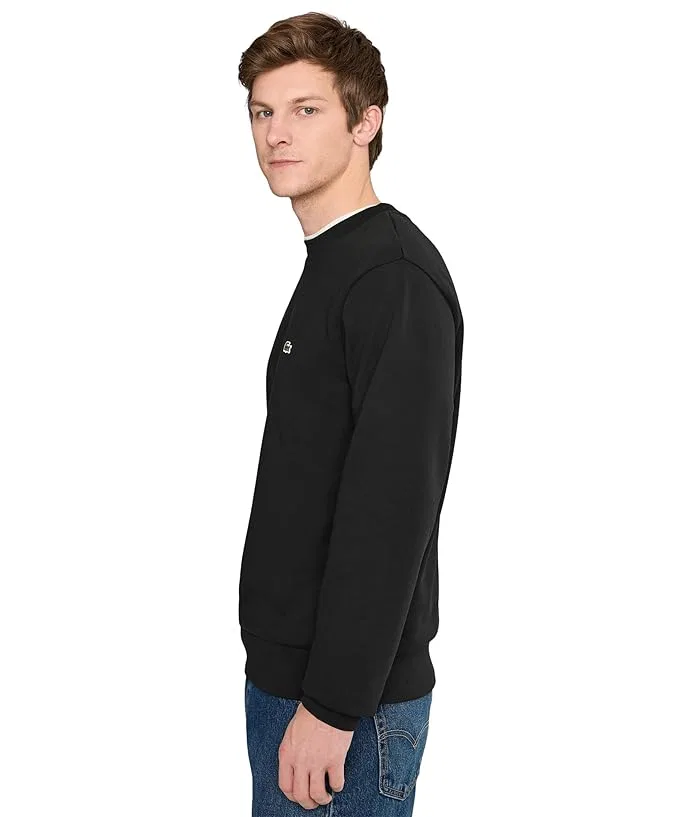 Свитшот из органического хлопка Classic Fit Lacoste, Off-White/Dark Green — фото 3