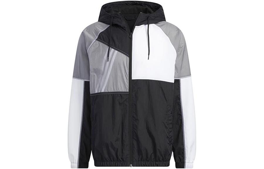 Adidas Neo Куртка унисекс черно-белая, Black White — фото 3