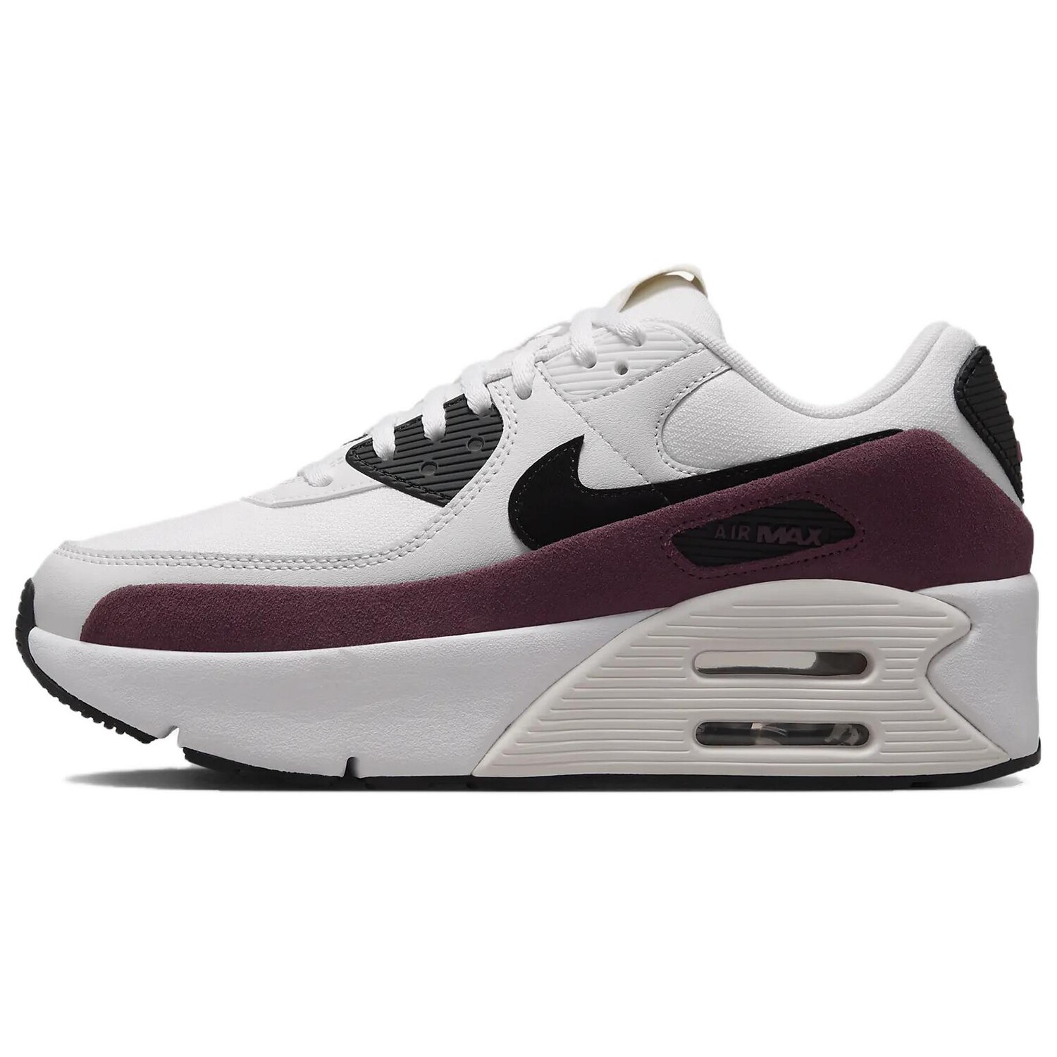 

Кроссовки Air Max 90 Lifestyle женские с низким верхом белого цвета Nike, белый
