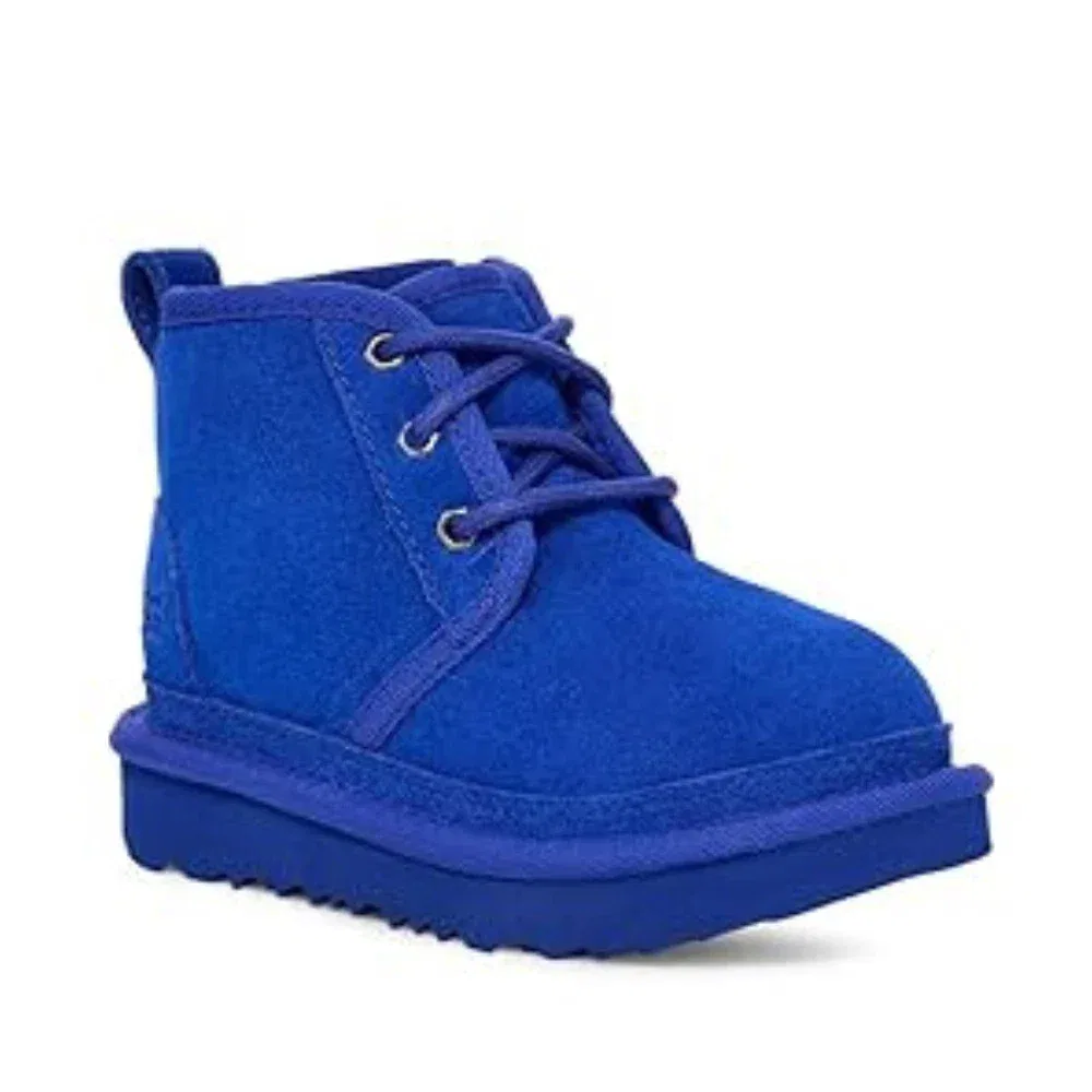 Детские сапоги UGG Neumel II 1017320T - Синие сапоги-чукка из овчины RHS997