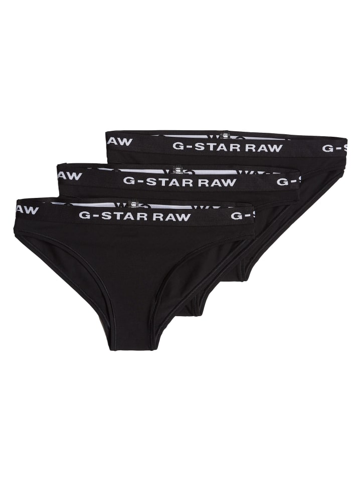 

Трусы G-Star Raw Slip 3er Pack, черный