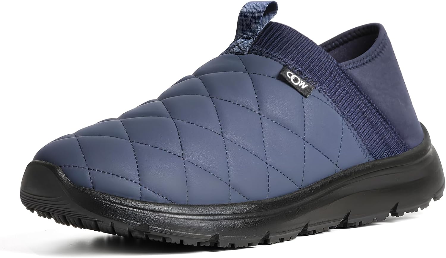 

Мужские тапочки OOW с мемори-пеной, легкие плюшевые домашние тапочки, садовые лоферы для носки дома и на улице, темно-синий