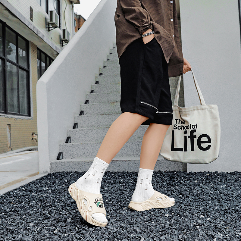 CariteSport Слайдеры унисекс бежево-коричневые, цвет Beige Brown — фото 2