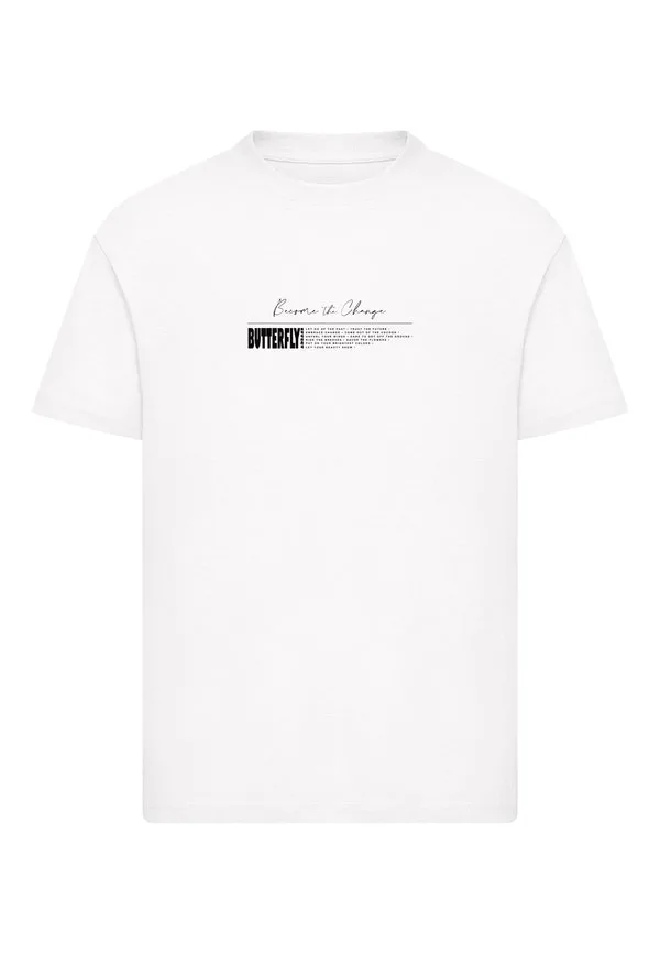Эффект становится изменением футболка с принтом Mister Tee, White — фото 3