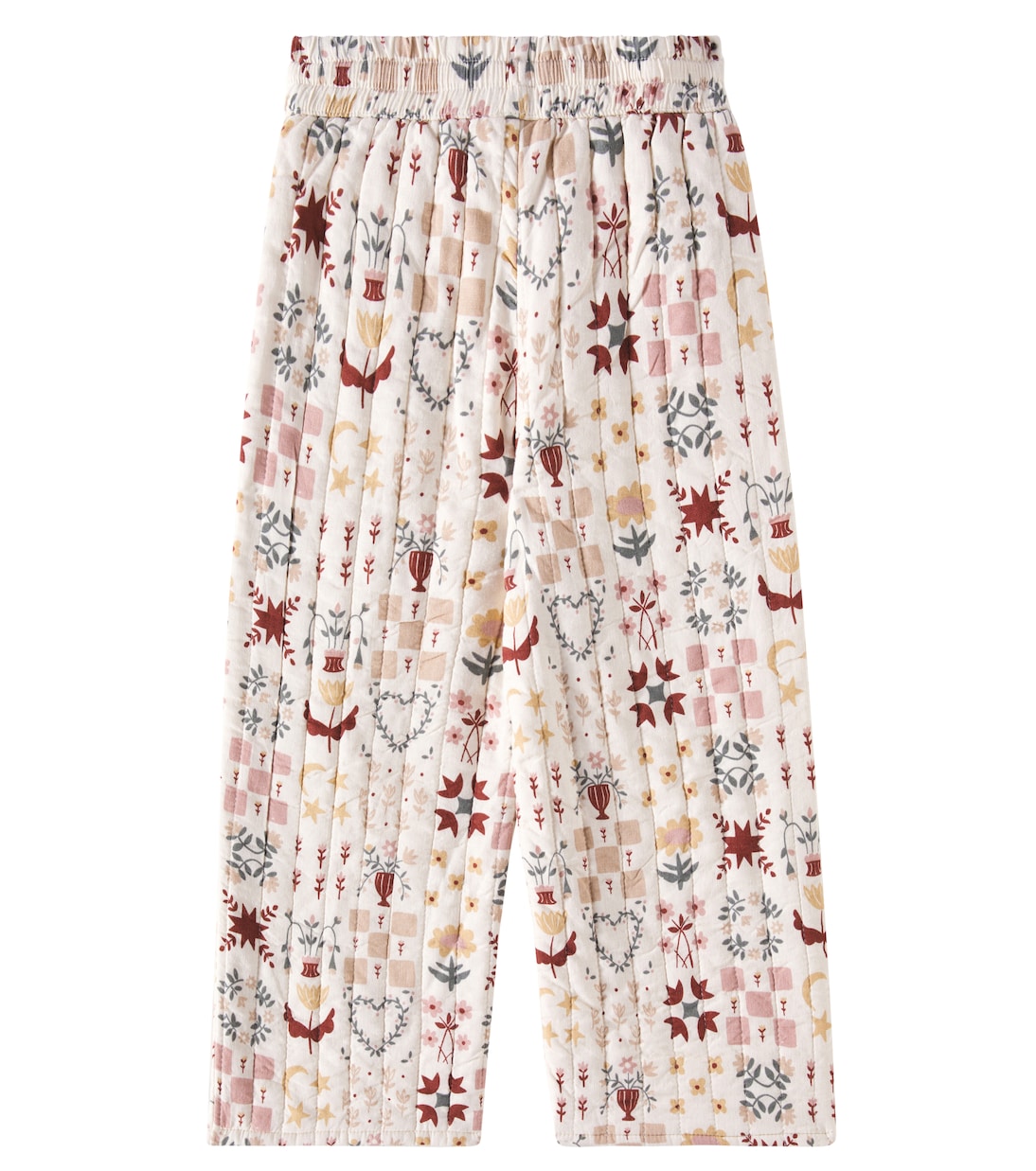 Широкие брюки из льняной ткани в стиле фольклора Rylee + Cru, Natural — фото 4