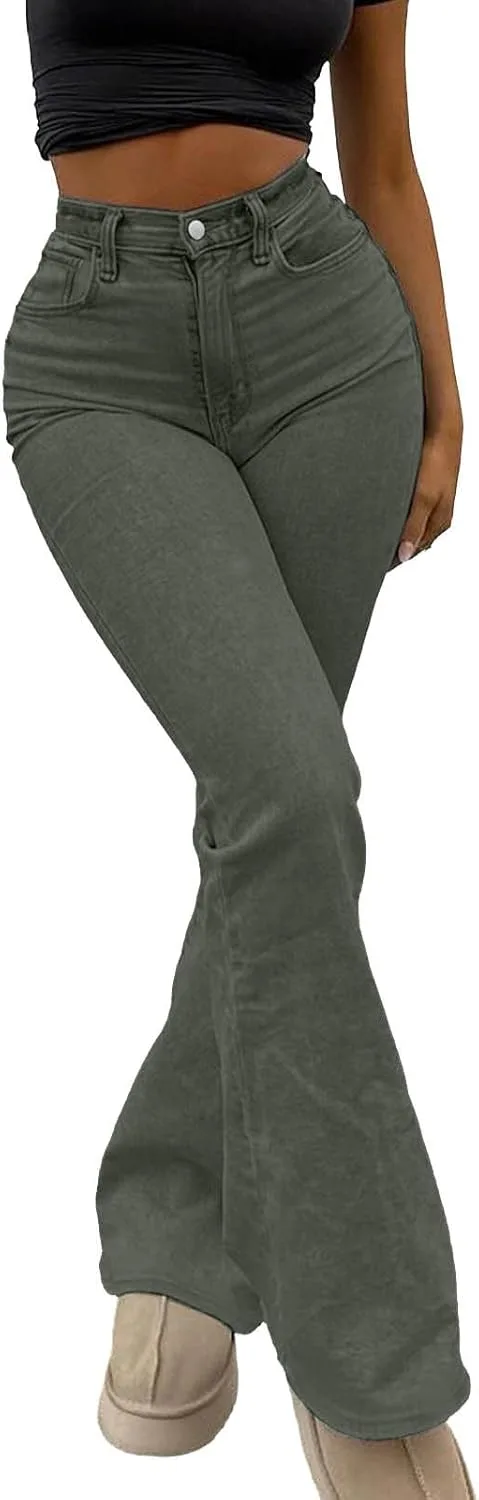 

Женские джинсы с высокой талией и расклешенным силуэтом bootcut