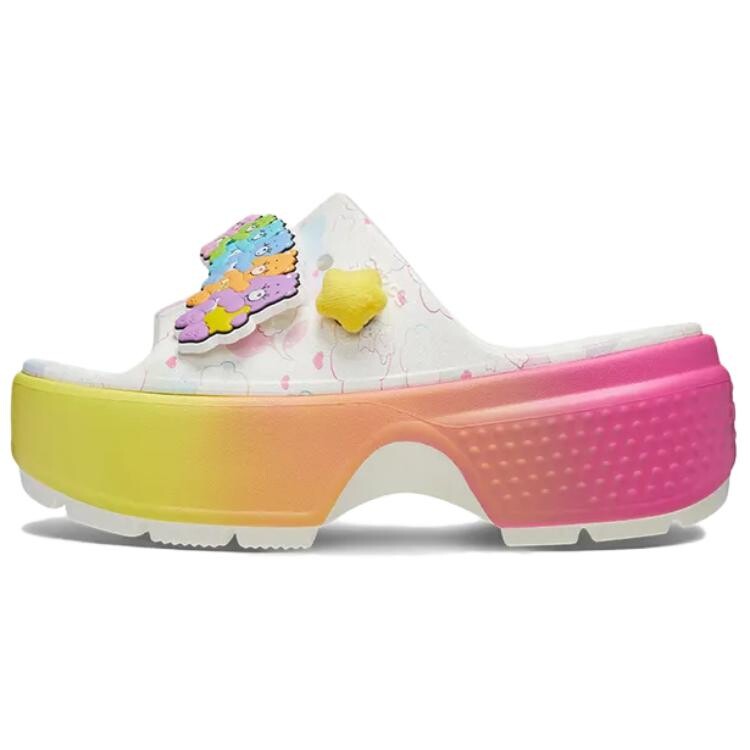 Шлепанцы женские Stomp Slide Care Bears Crocs, белый