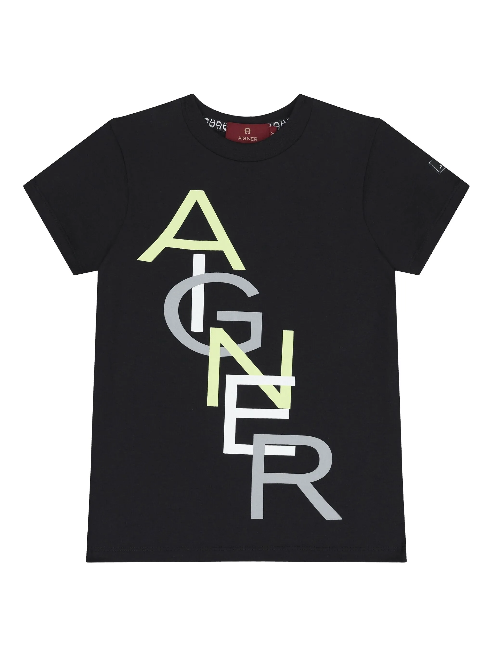 

Футболка с логотипом Aigner Kids, черный