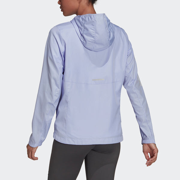 Куртка (WMNS) adidas Own The Run Jkt Sports Jacket Purple, фиолетовый — фото 3