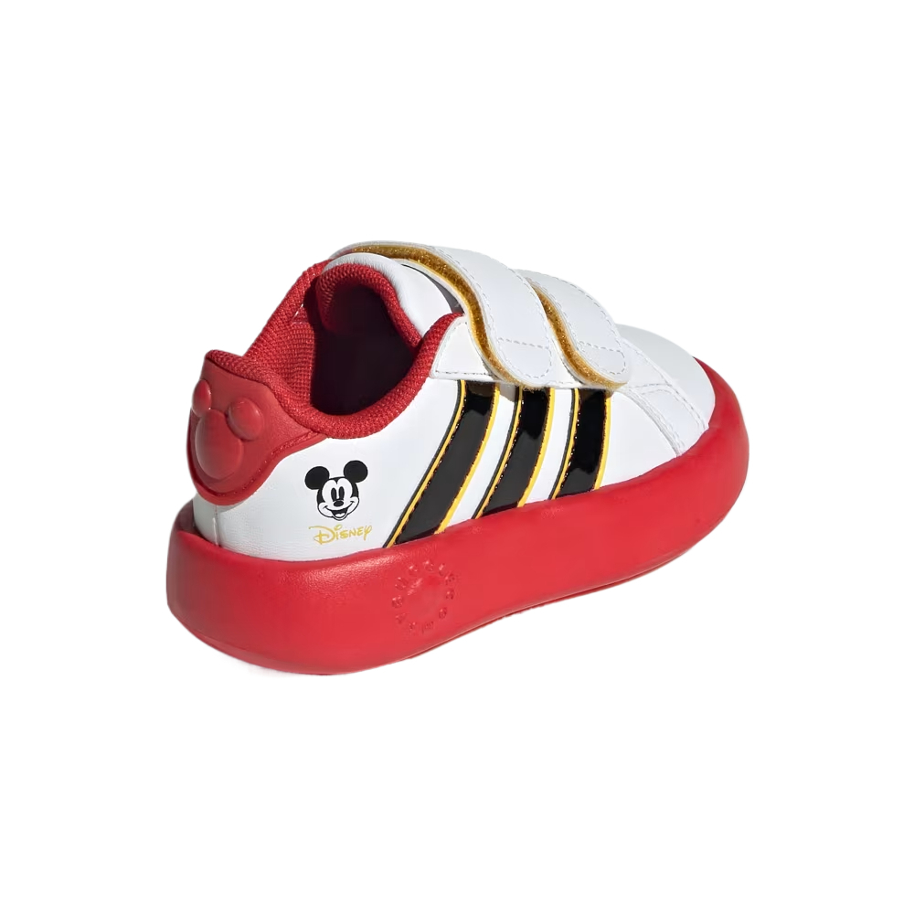 Adidas Disney x GRAND COURT Low Top детские ботиночки Cloud White Black — фото 4