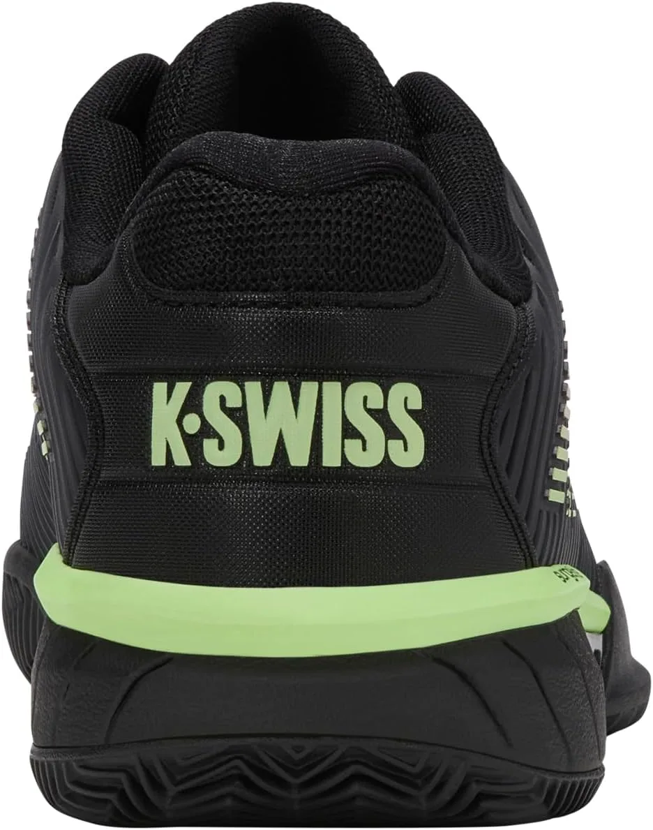 K-Swiss Мужские теннисные кроссовки Performance Hypercourt Express Hb - Highrise/Black/Neon Blaze — фото 4