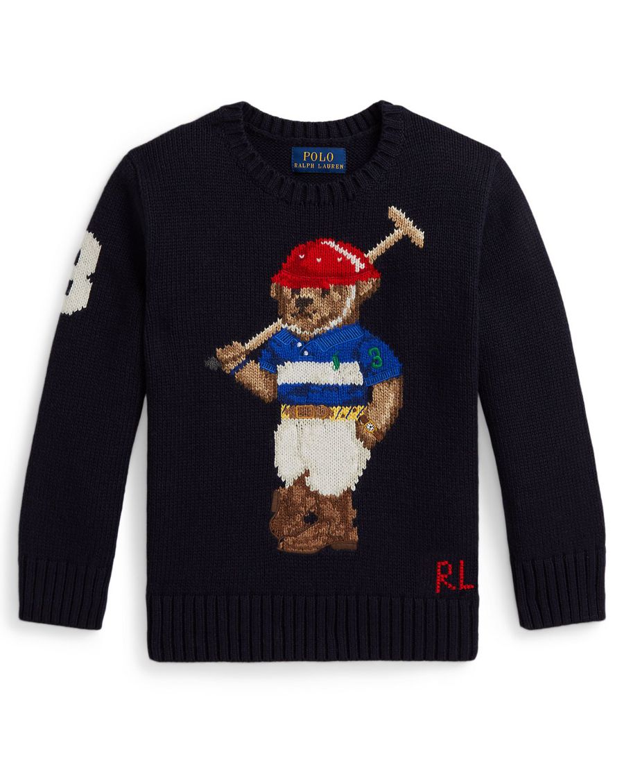 

Свитер Polo Bear с круглым вырезом для мальчиков 2-7 лет Polo Ralph Lauren, Navy